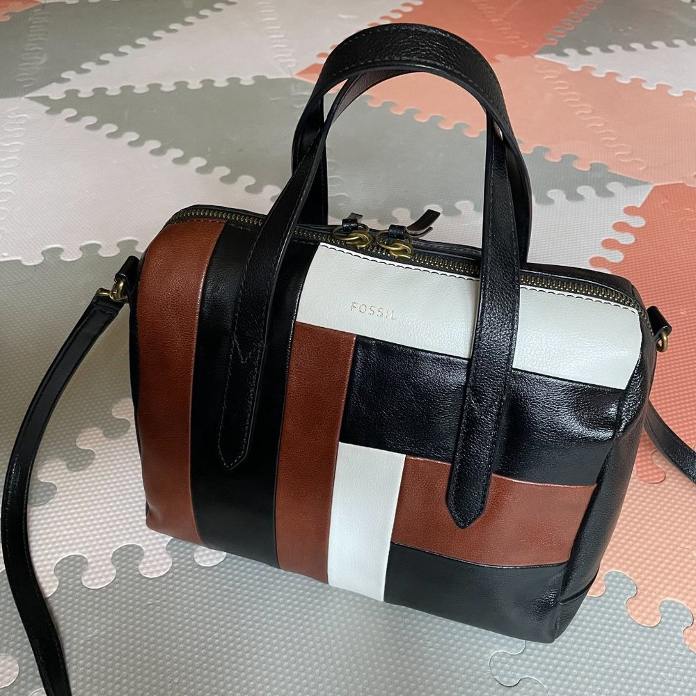 Fossil Sydney Satchel Tri-colour